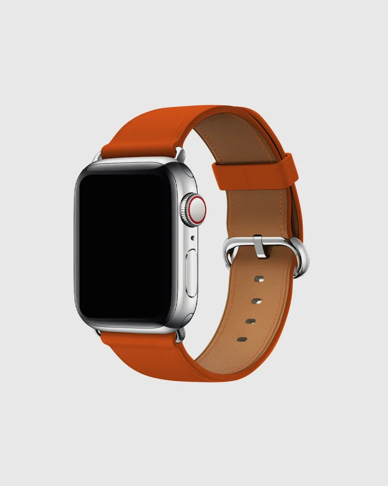Classic Leather Buckle Apple Watch Band - Sunset