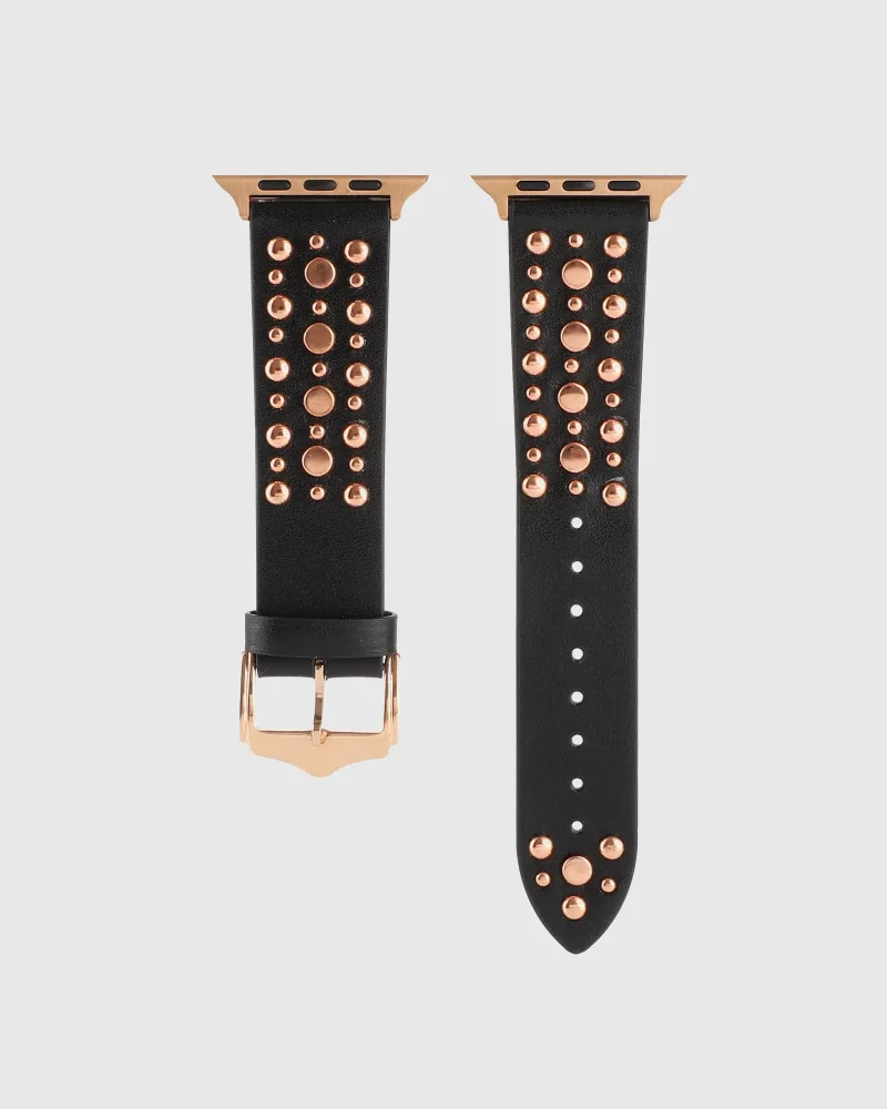 Venus Leather Apple Watch Band - Black