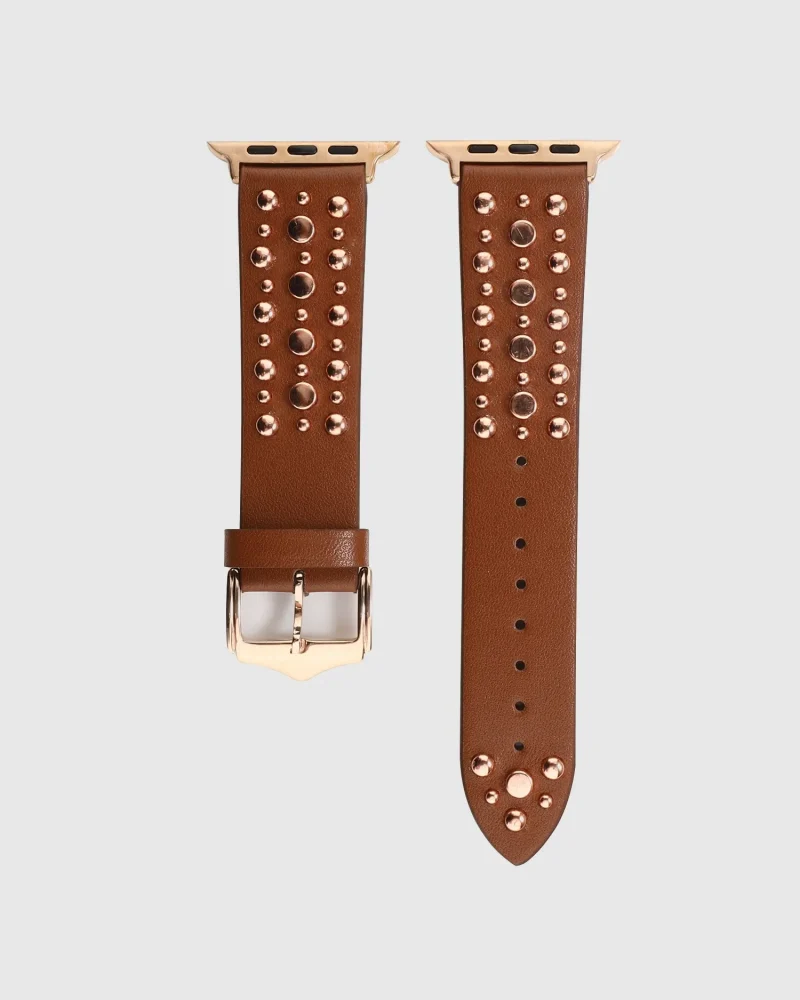 Venus Leather Apple Watch Band - Dark Brown