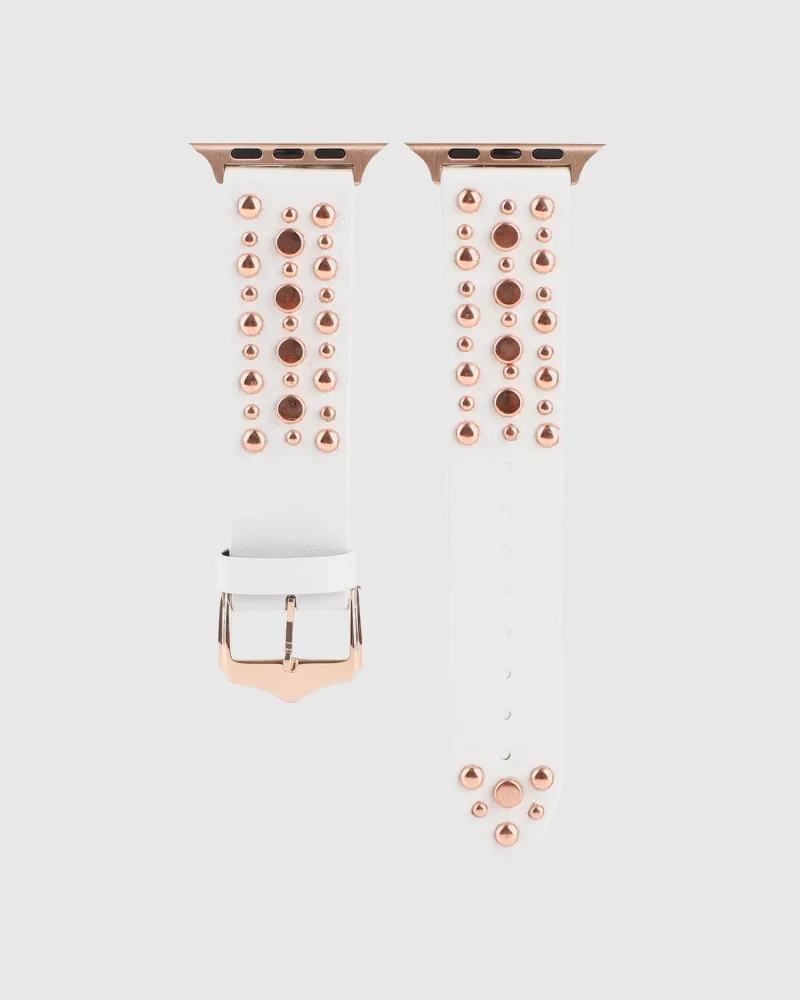 Venus Leather Apple Watch Band - White