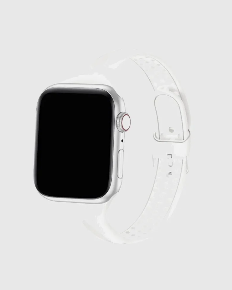 Slim Silicone Apple Watch Band - White