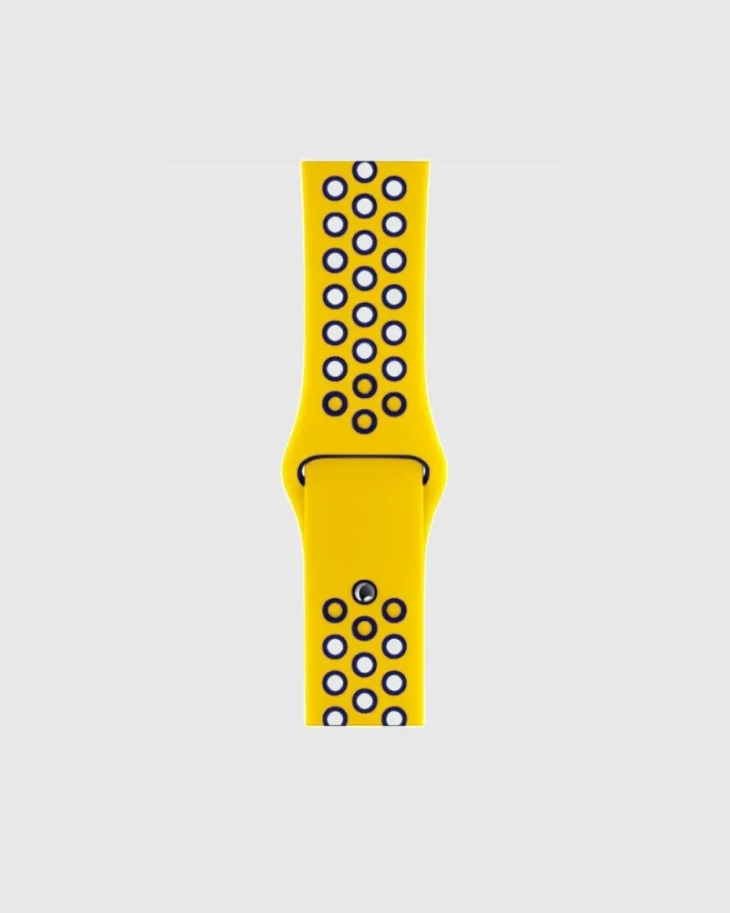 Alternative view of Sport Band Active Apple Watch Band - Yellow Midnight Blue