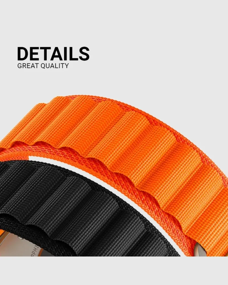 Alternative view of Alpine Loop Apple Watch Band - Orange