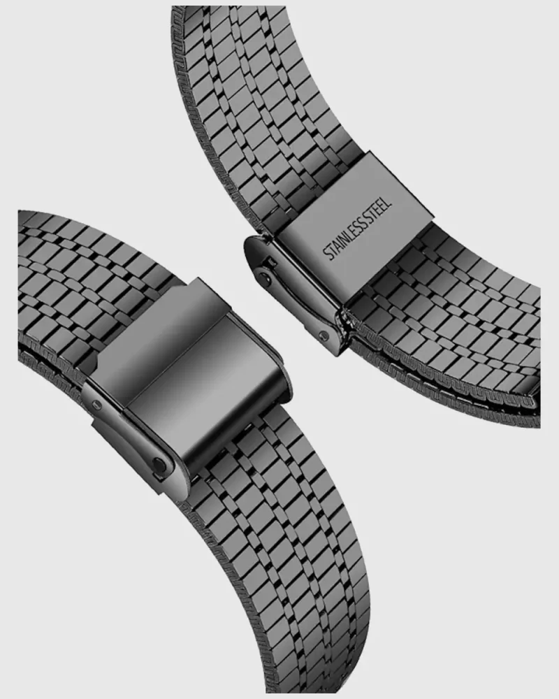 Alternative view of Titan Stainless Steel Apple Watch Band - Black