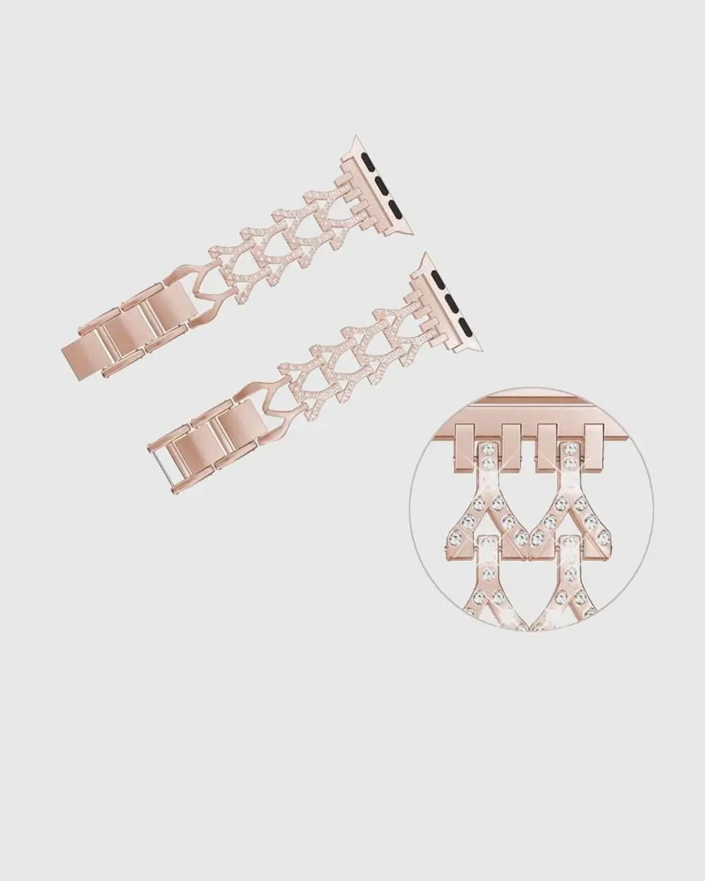 Genevieve Bracelet Apple Watch Band - Rose Gold - Image 2