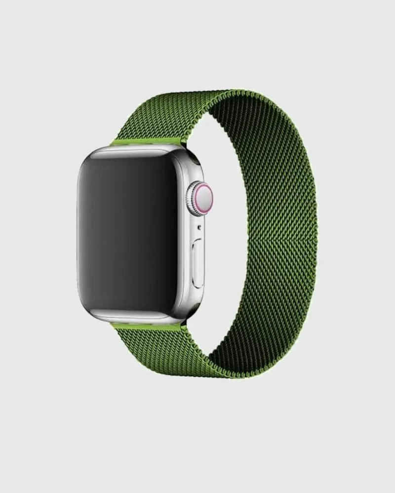 Milanese Loop Apple Watch Band - GREEN