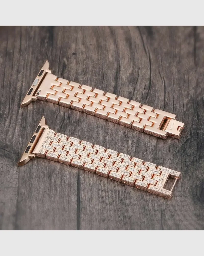 Alternative view of Hampton Bracelet Apple Watch Band - Rose Gold