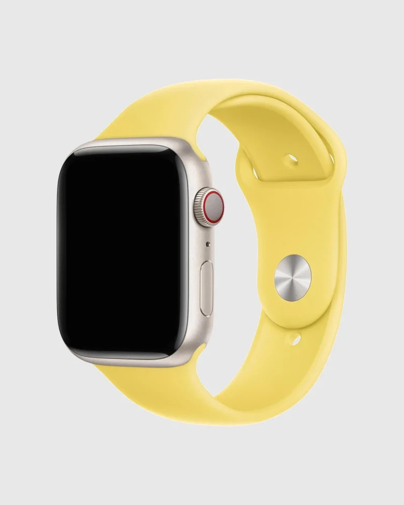 Sport Band Apple Watch Band - Lemon Zest | Soft Silicone Strap
