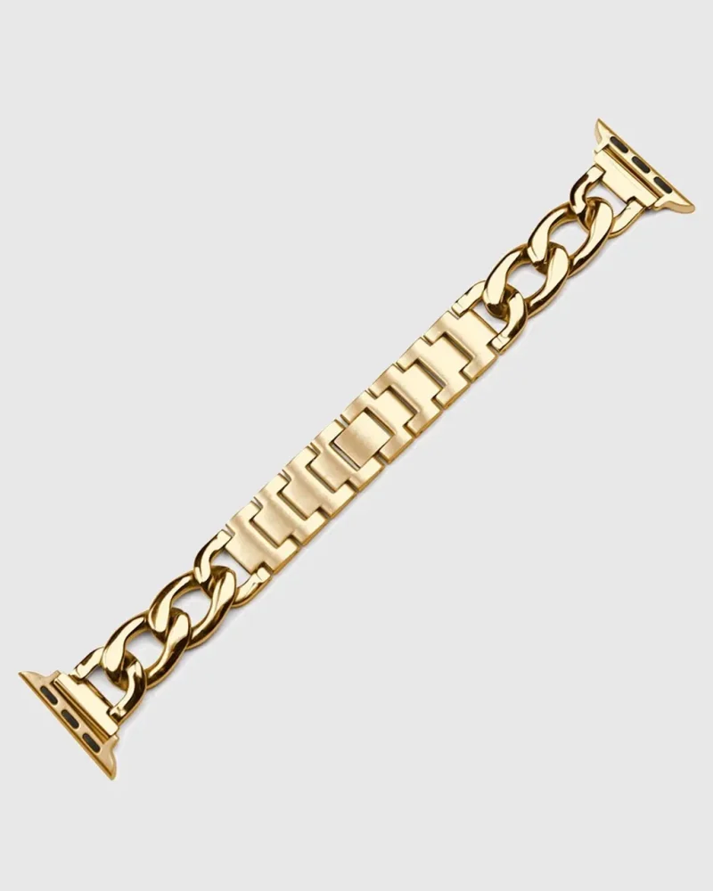 Alternative view of Monte Carlo Bracelet Apple Watch Band - Gold