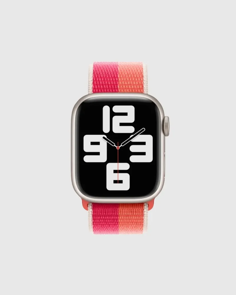 Alternative view of Sport Loop Apple Watch Band - Nectarine Peony