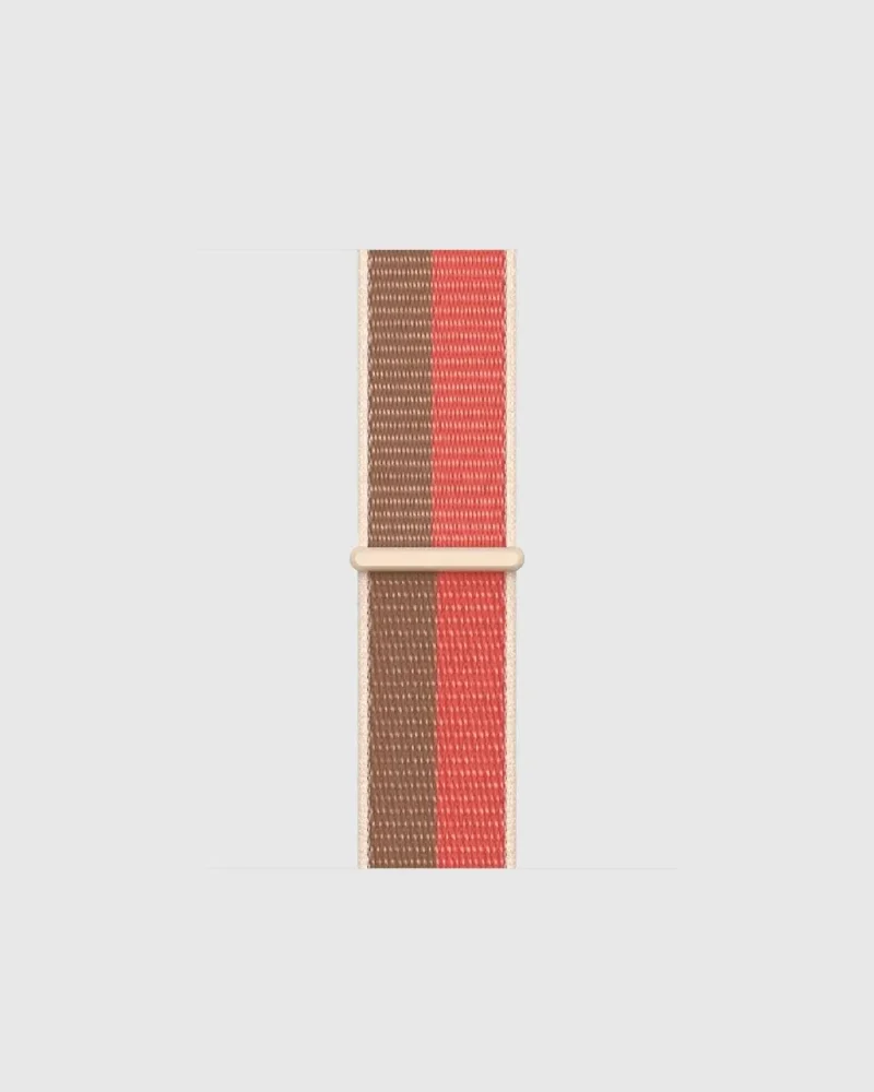 Alternative view of Sport Loop Apple Watch Band - Pink Pomelo Tan