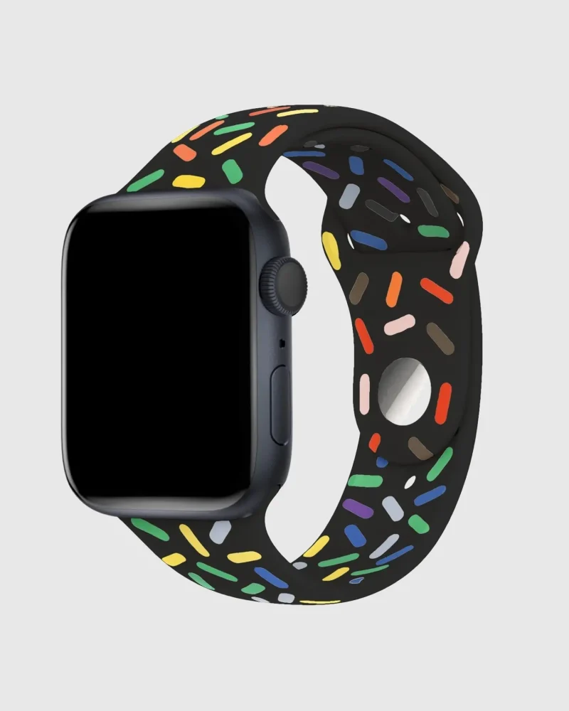 Sport Band Apple Watch Band - Pride Black