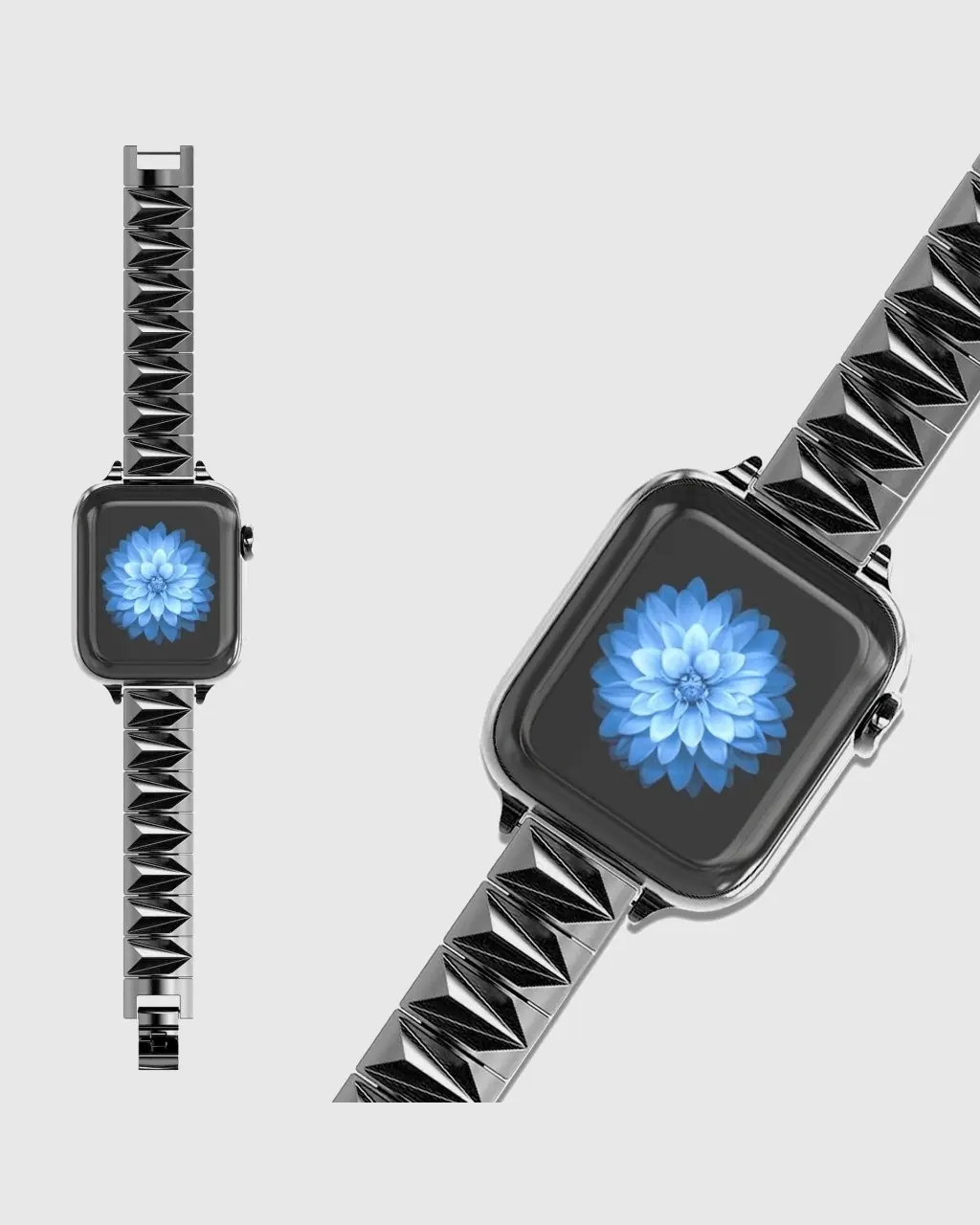 Pyramid Bracelet Apple Watch Band - Black