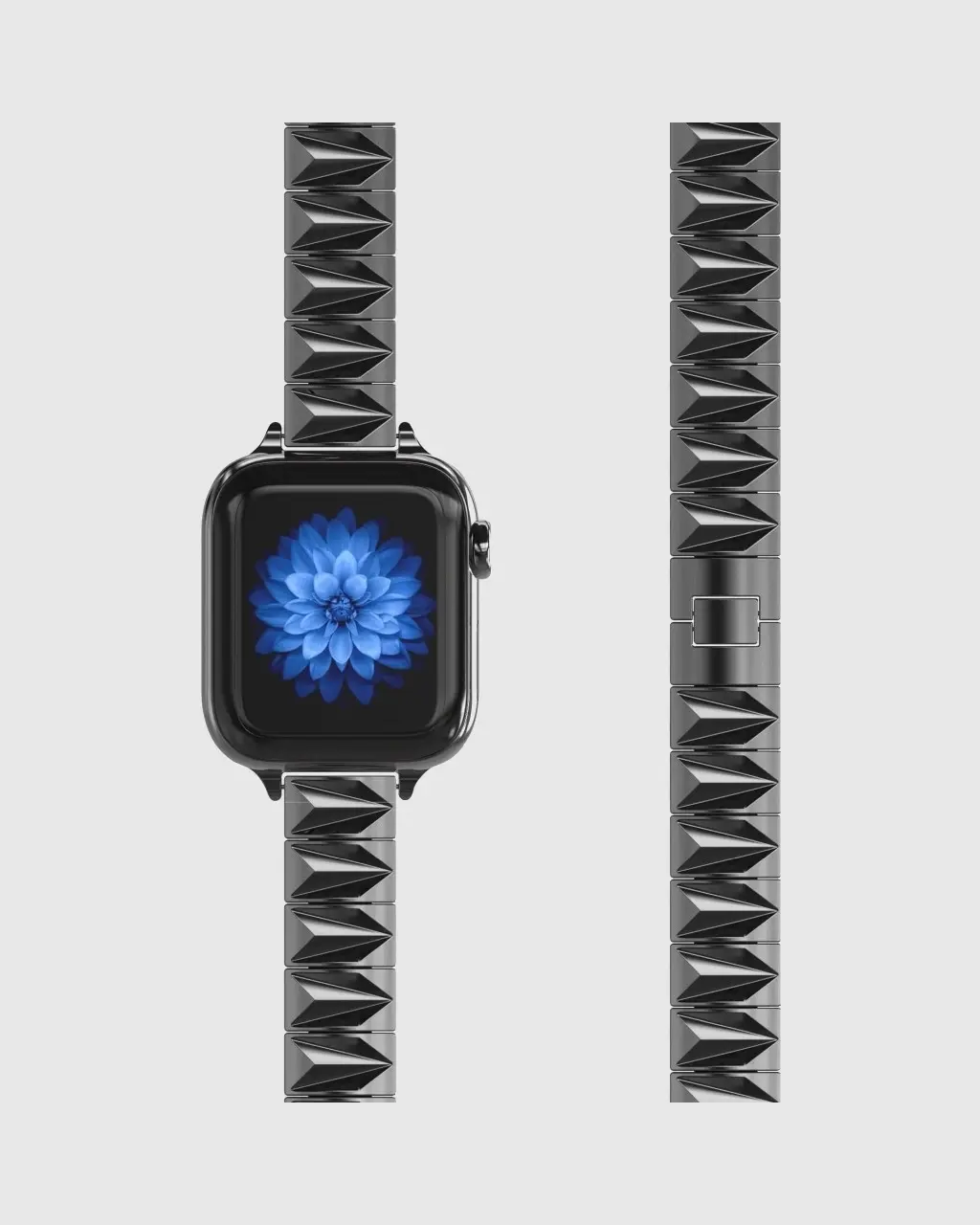 Pyramid Bracelet Apple Watch Band - Black - Image 2