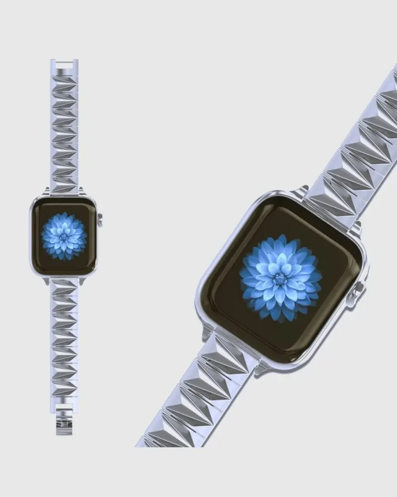 Pyramid Bracelet Apple Watch Band - Silver
