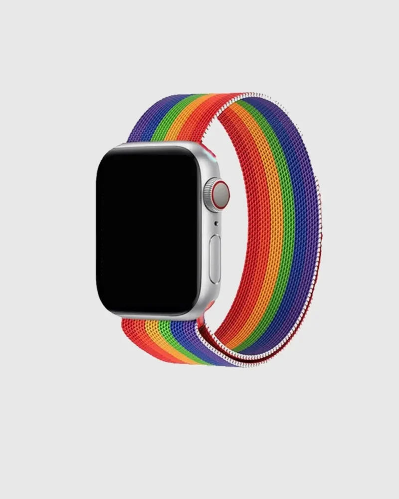 Strip Milanese Loop Apple Watch Band - RAINBOW PRIDE