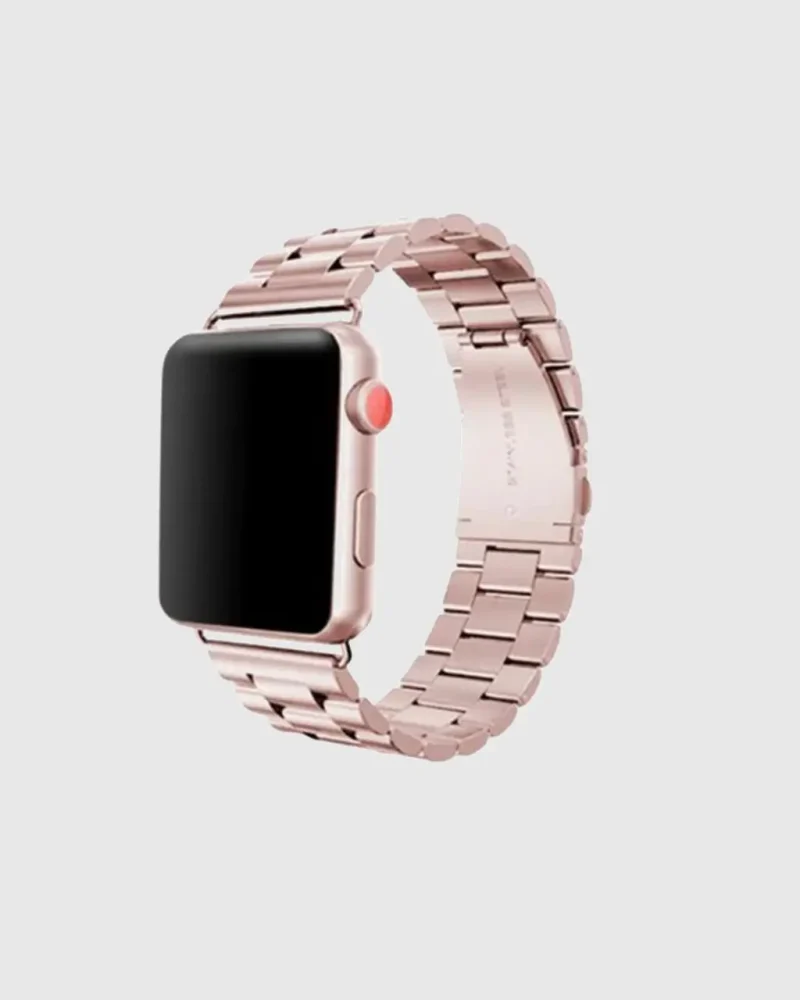 Classic Stainless Steel Apple Watch Band - Rose Pink