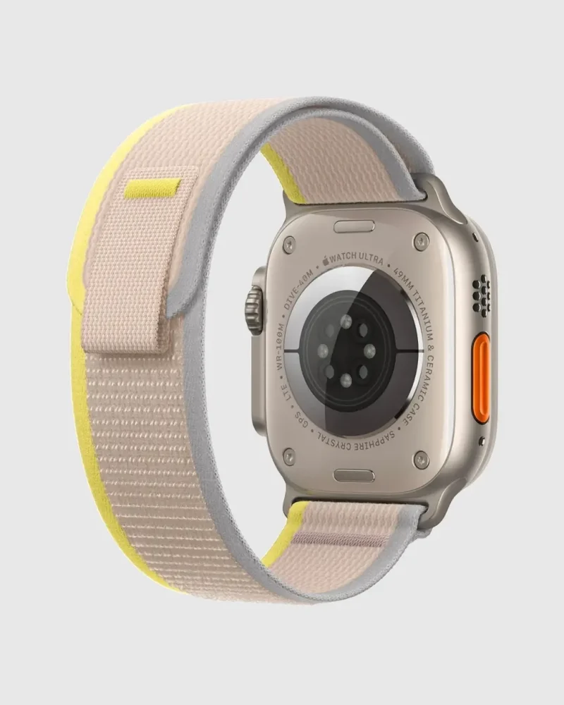 Alternative view of Trial Loop Apple Watch Band - Yellow Beige