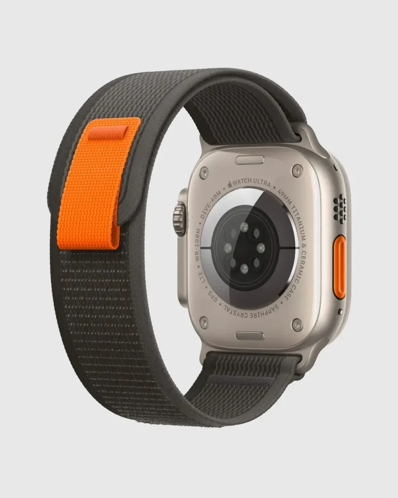 Alternative view of Trial Loop Apple Watch Band - Black Grey